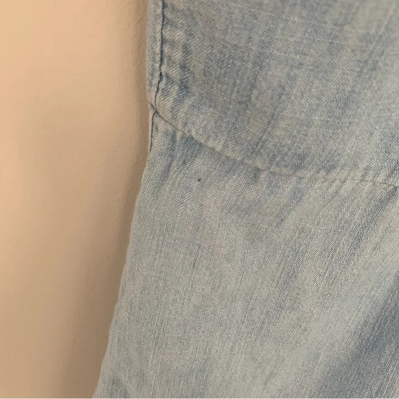 Old Navy Cotton Blue Chambray Mini Summer Dress XL - Picture 5 of 13